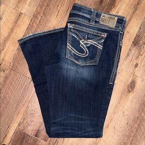 Silver Jeans Co. Blue Denim with Contrast Stitching